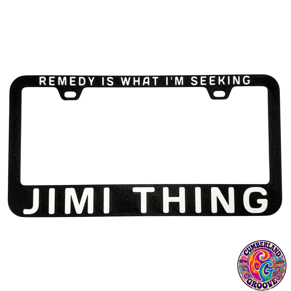 Jimi Thing License Plate Frame | UV resistant | Heat Resistant | Dave Lot