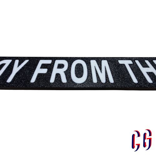 Away From The MIre License Plate Frame | UV resistant | Heat Resistant | BMFS Lot