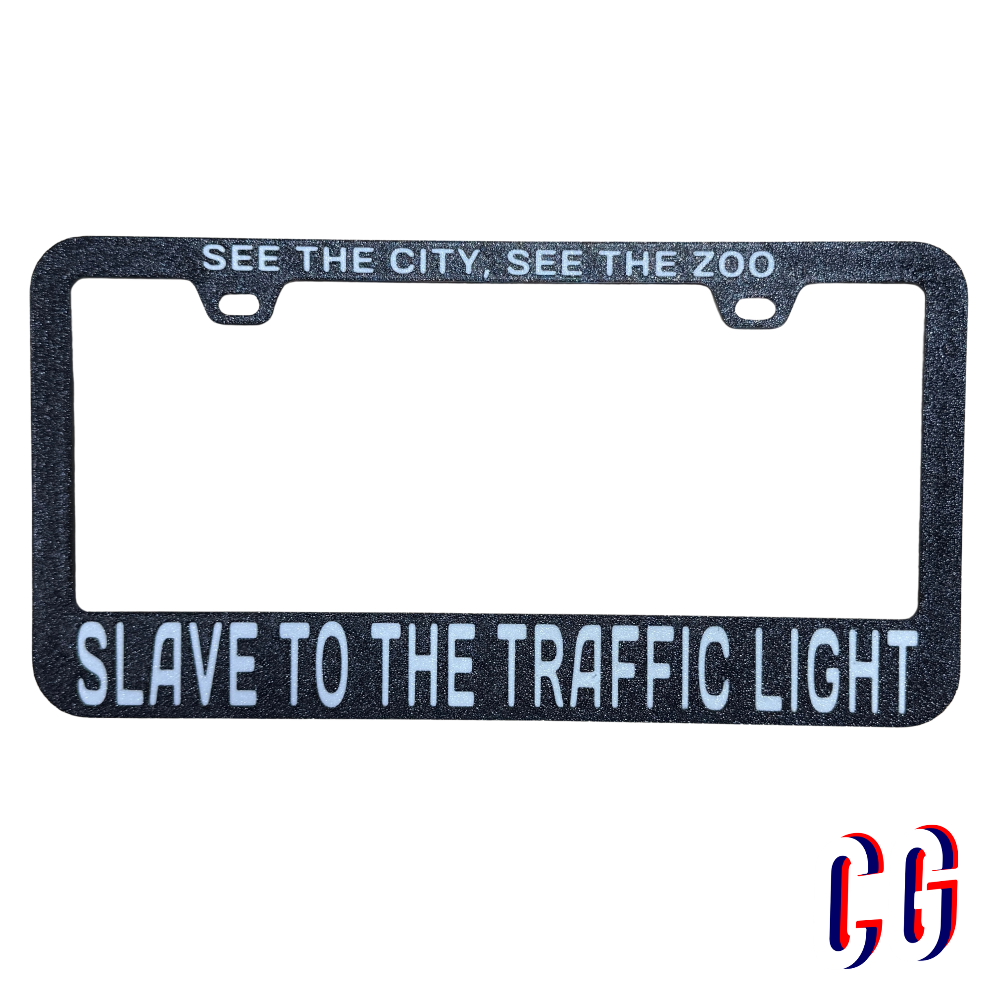 Slave To The Traffic Light License Plate Frame | UV resistant | Heat Resistant | Phishy Lot