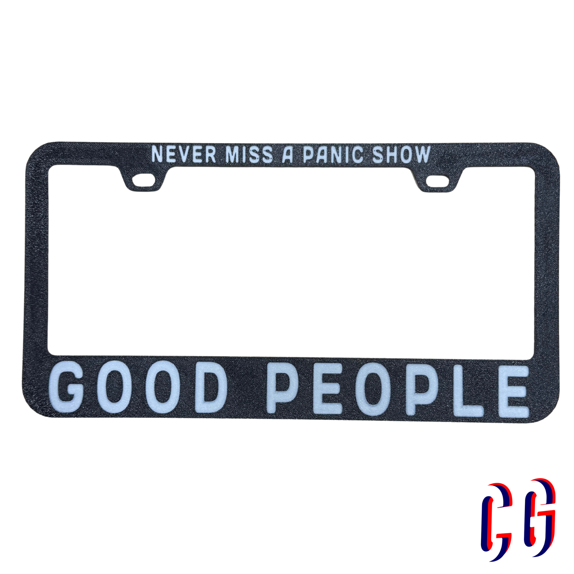 Good People License Plate Frame | UV resistant | Heat Resistant | Panic Lot