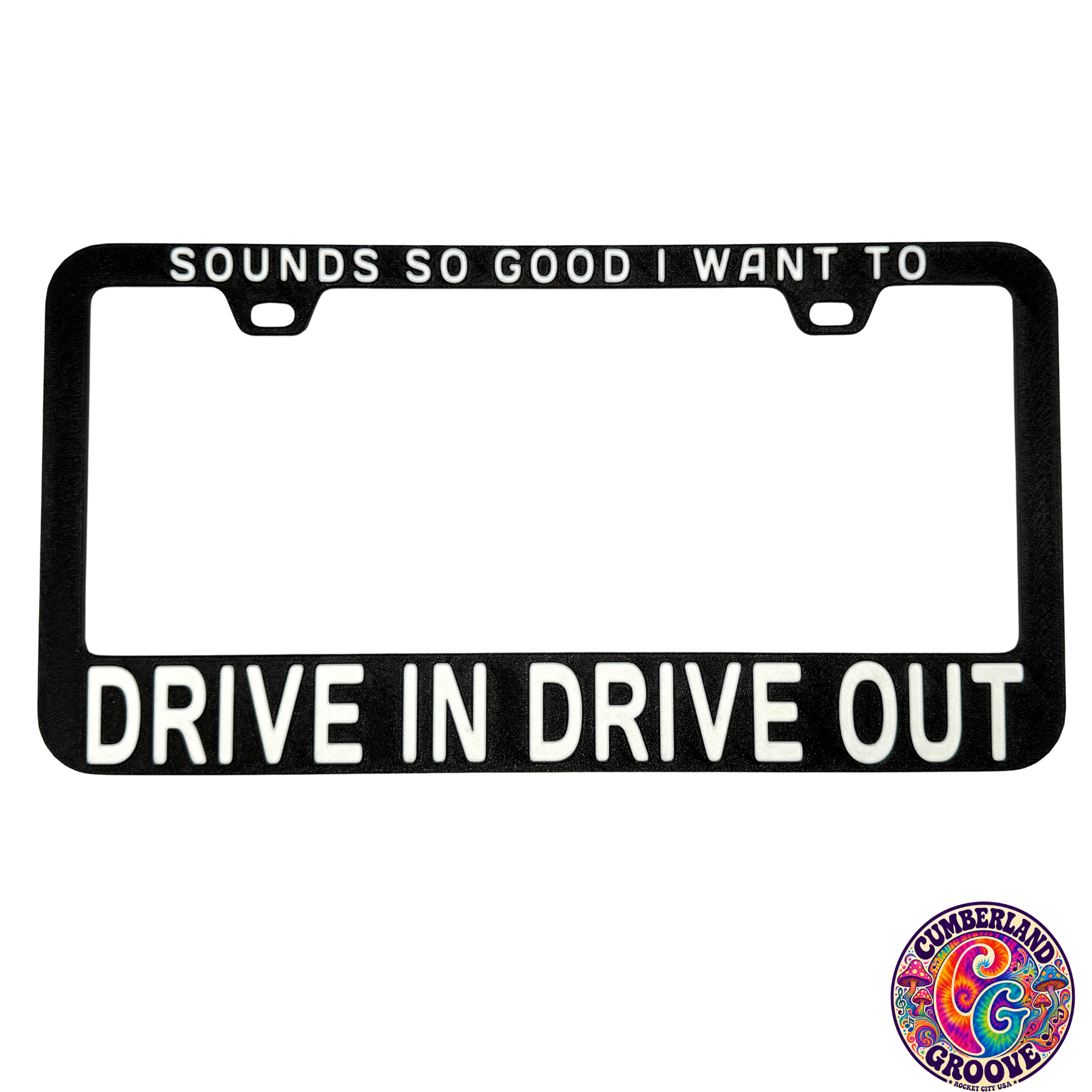 Drive In Drive Out License Plate Frame | UV resistant | Heat Resistant | Dave Lot