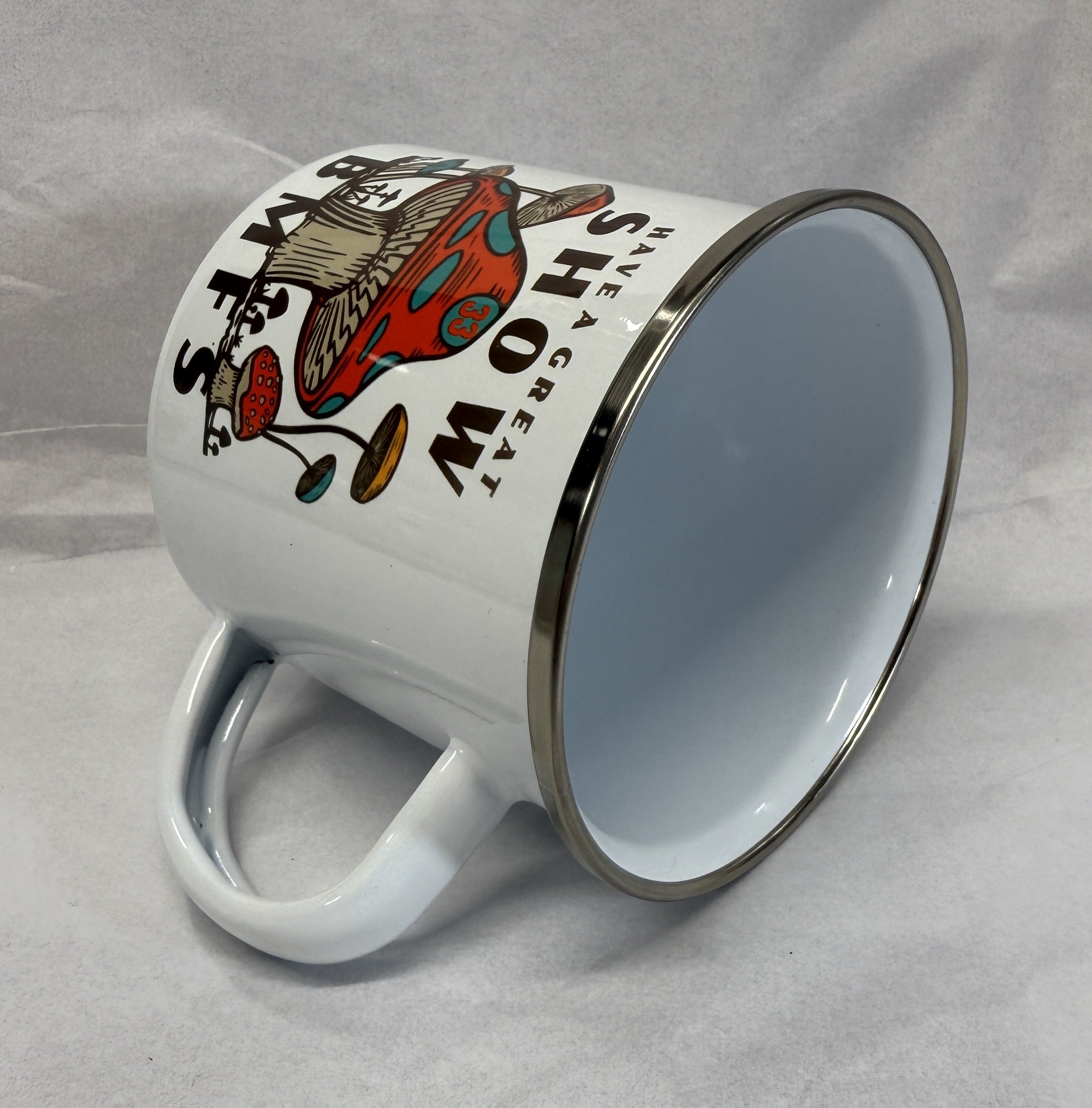 Have A Great Show Shrooms 12oz Enamel Camping Mug | Billy Daisy | Drinkware | BMFS 33 (Copy)
