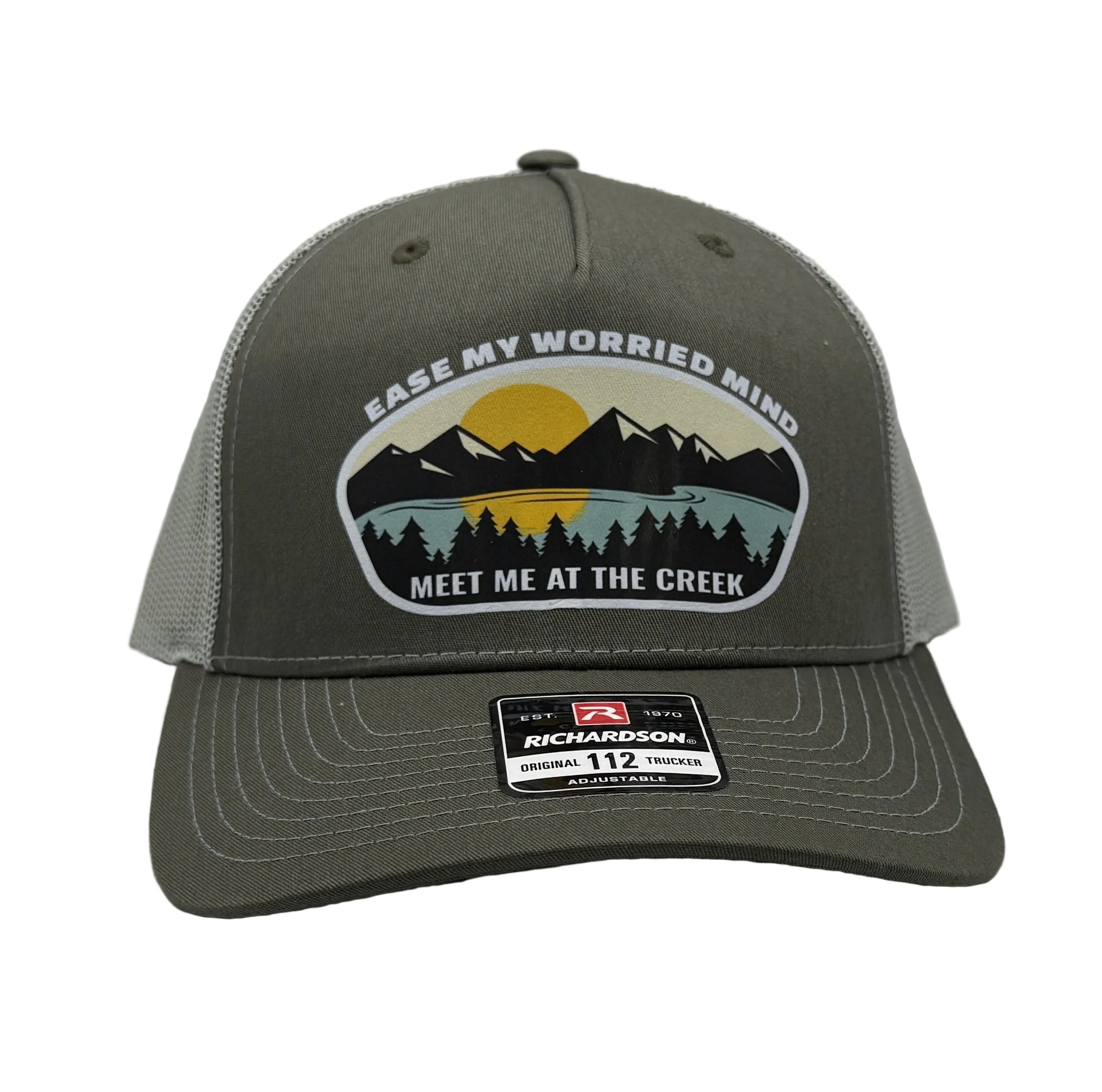 Meet Me At The Creek Worried Mind Trucker Cap R112 | Two-Tone | Printed Graphics | Snapback Cap | BMFS