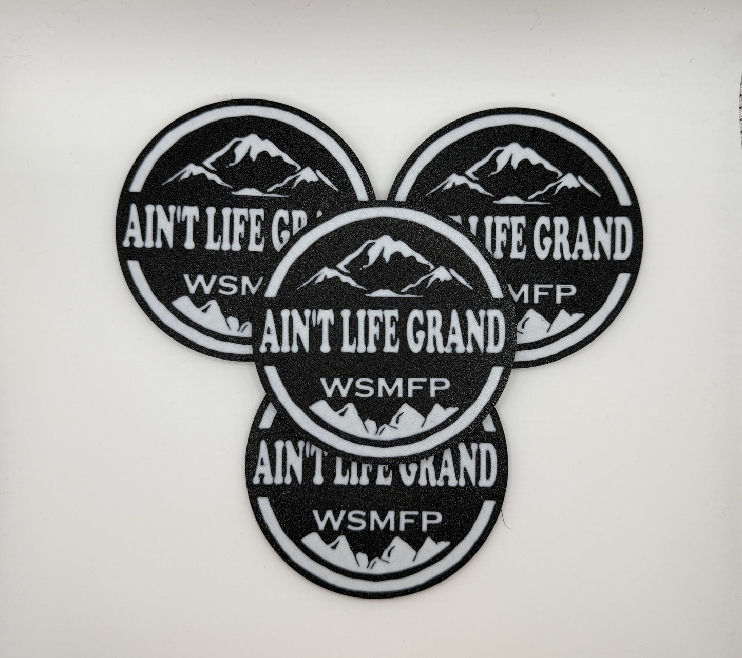 Aint Life Grand Drink Coasters | Set of 4 | Cork Backing | WSP Fan Art 33 (Copy)