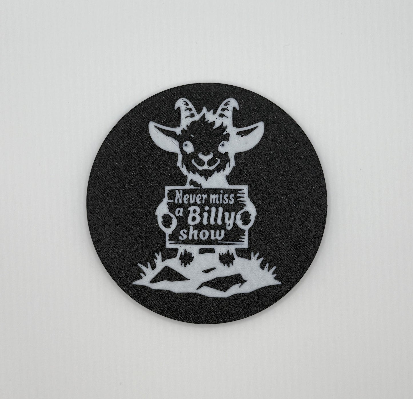 Never Miss A Billy Show Goat Drink Coasters | Set of 4 | Cork Backing | Strings Fan Art 33