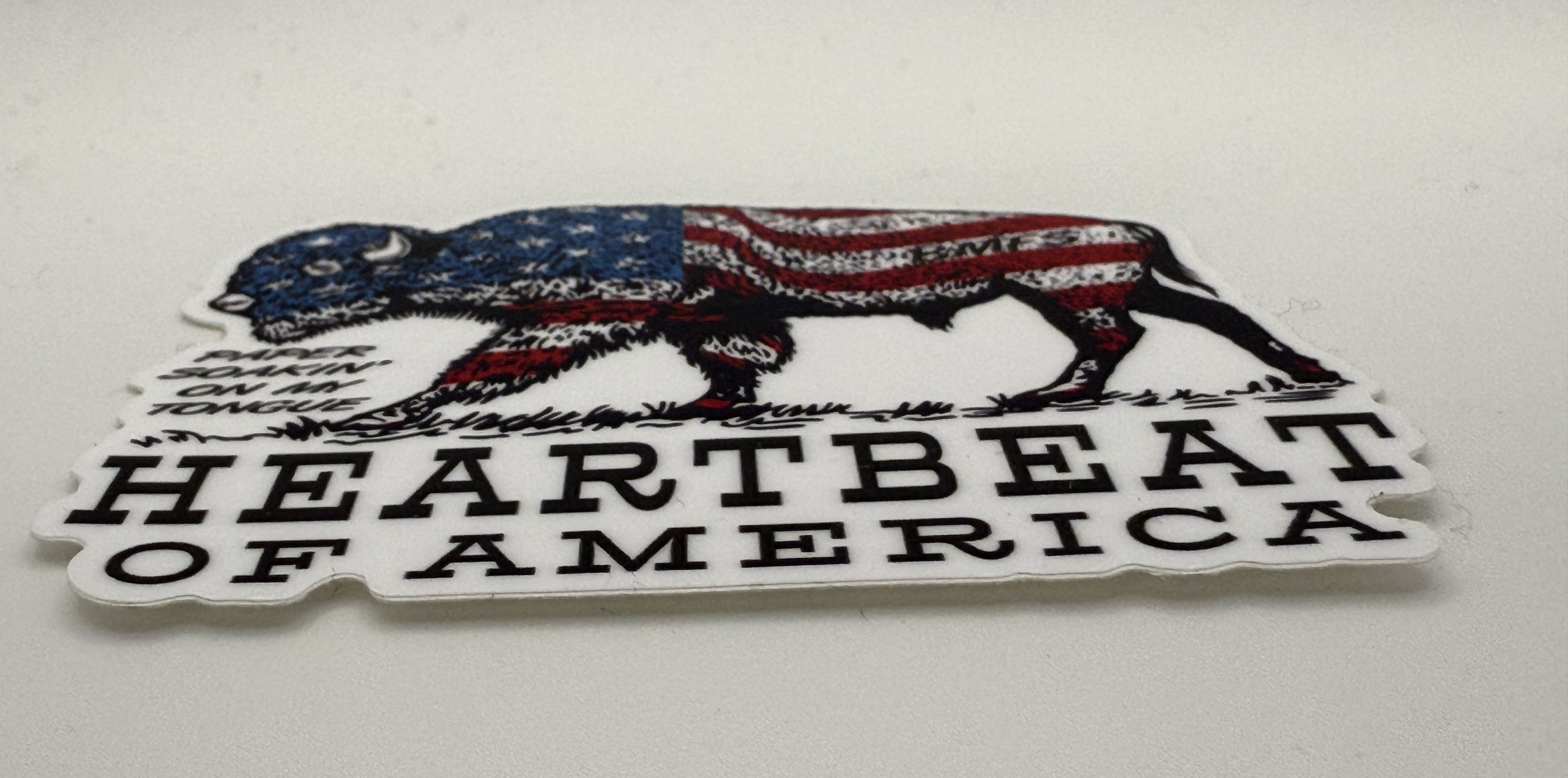 Heartbeat of America Die-Cut Sticker | Billy Slap | Billy Fan Art | BMFS 33