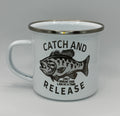 Catch and Releaset 12oz Enamel Camping Mug | Billy Daisy | Drinkware | BMFS 33