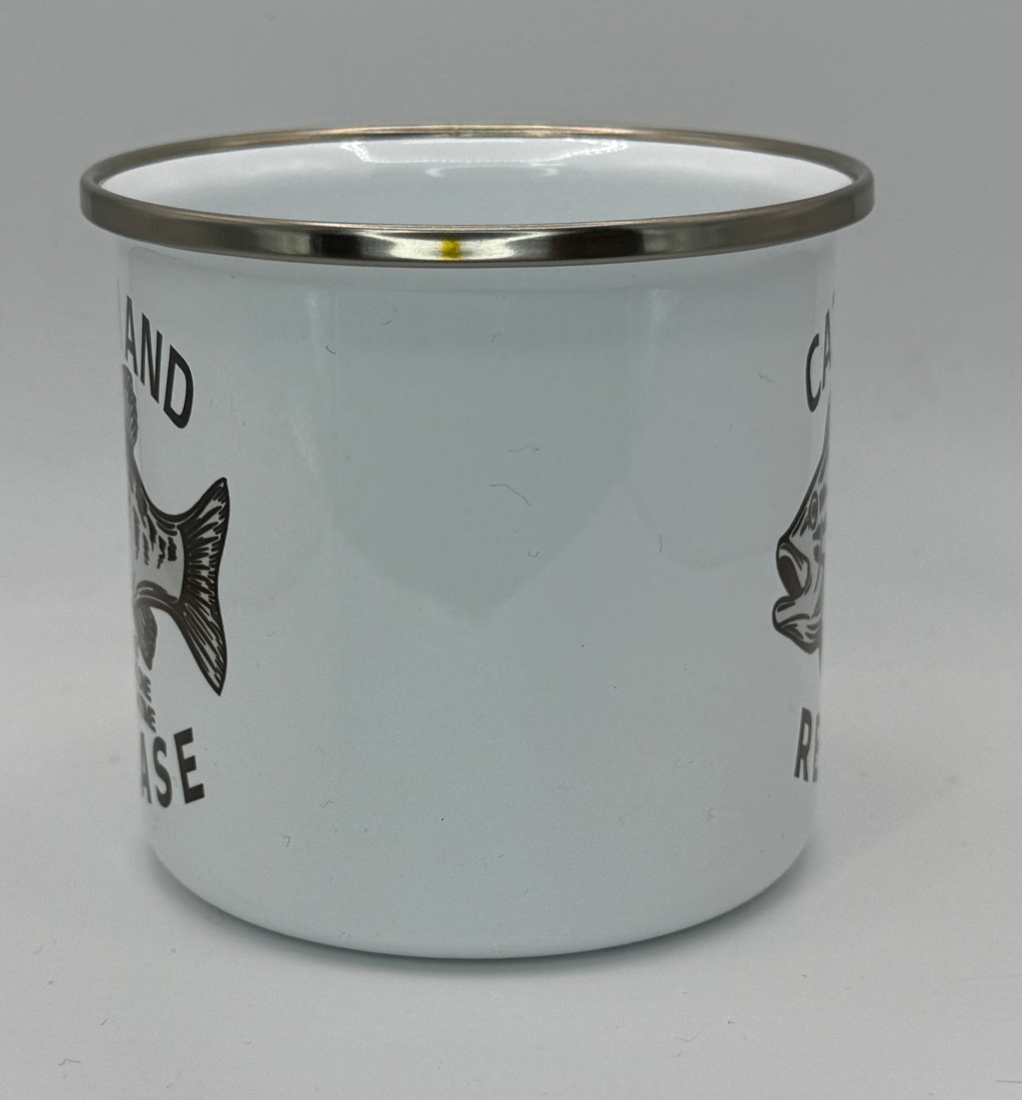 Catch and Releaset 12oz Enamel Camping Mug | Billy Daisy | Drinkware | BMFS 33