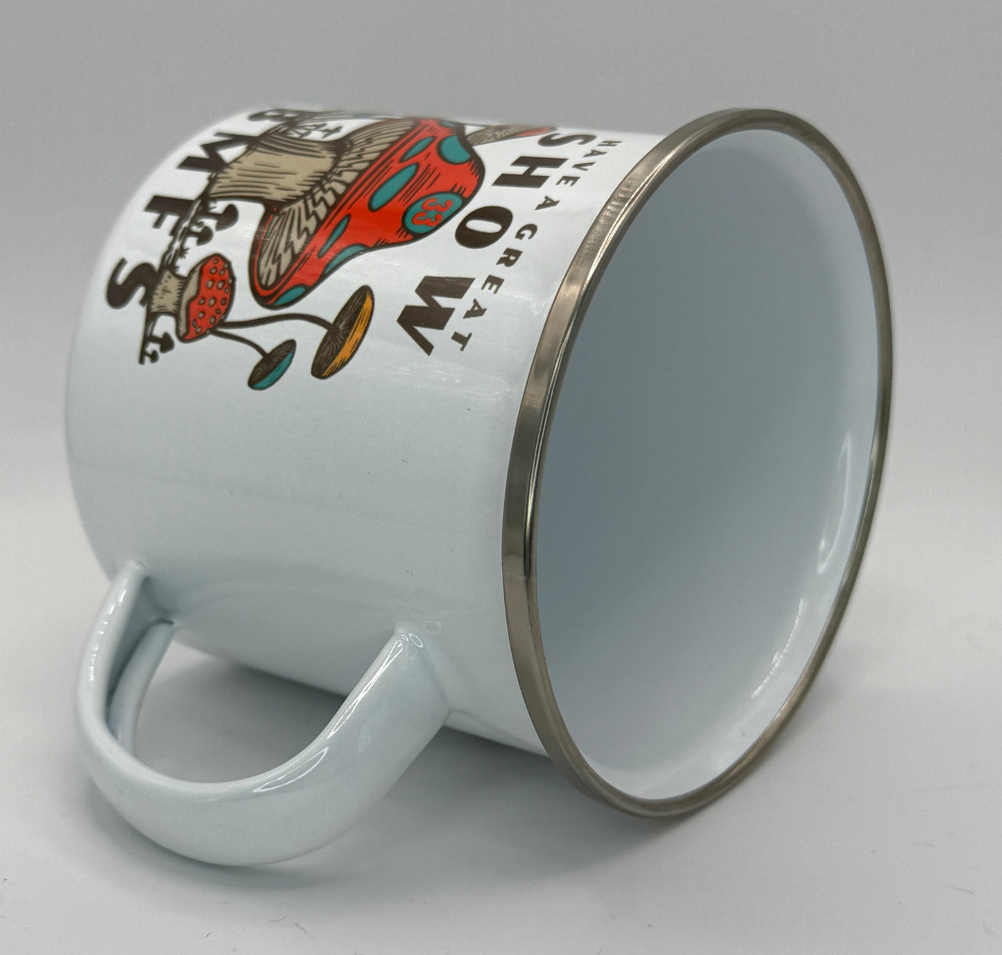 Have A Great Show Shroom 12oz Enamel Camping Mug | Billy Daisy | Drinkware | BMFS 33