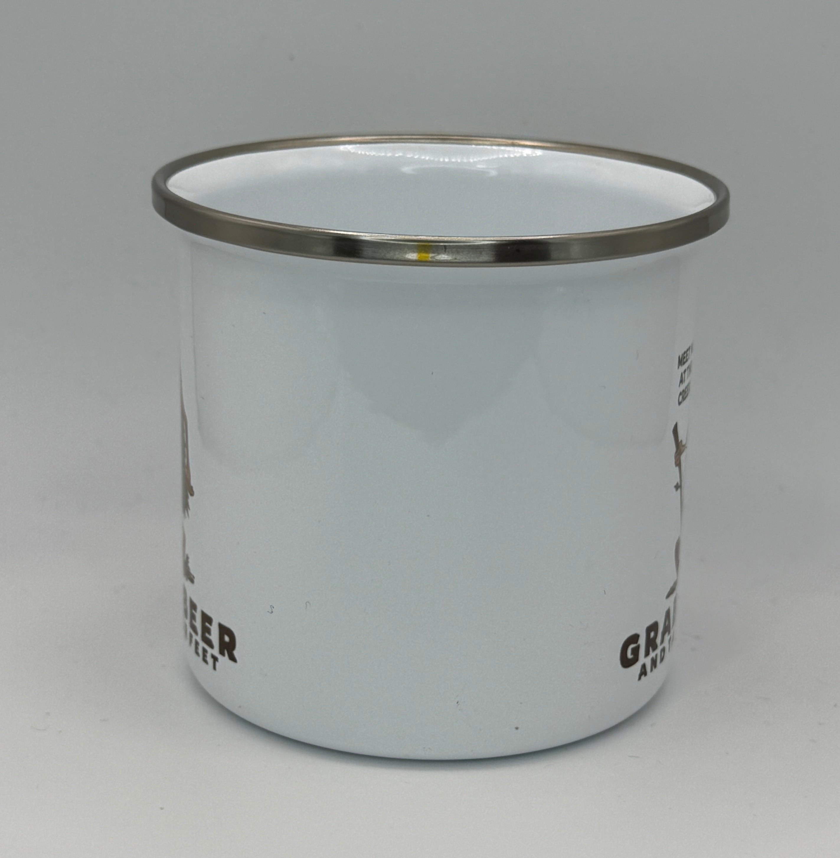 Grab A Beer "Creek"  12oz Enamel Camping Mug | Billy Daisy | Drinkware | BMFS 33