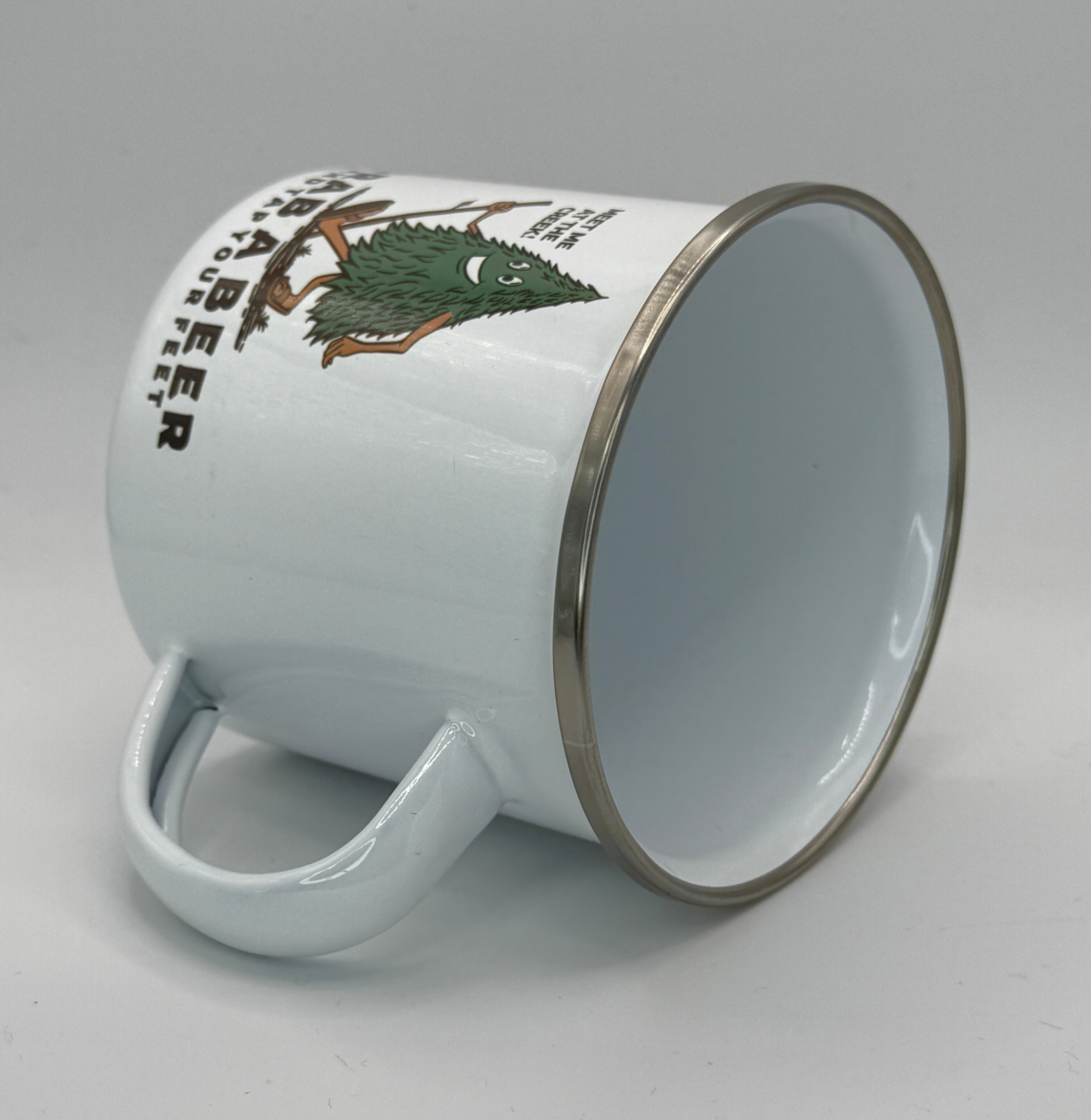 Grab A Beer "Creek"  12oz Enamel Camping Mug | Billy Daisy | Drinkware | BMFS 33
