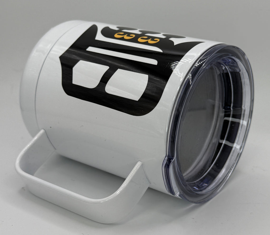 "B" Detroit Style 33 12oz Insulated Steel Mug | Billy Daisy | Drinkware | BMFS 33