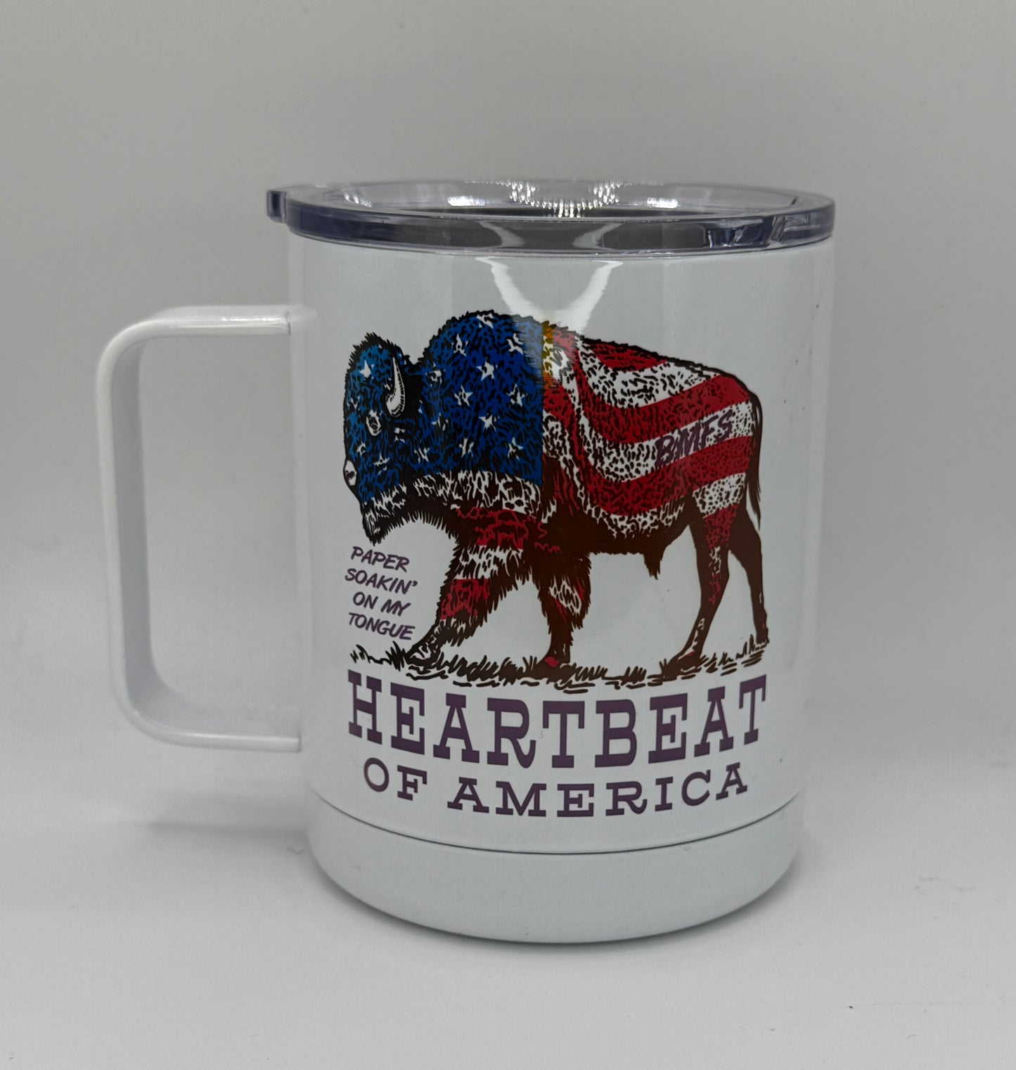 Heartbeat of America 12oz Insulated Steel Mug | Billy Daisy | Drinkware | BMFS 33
