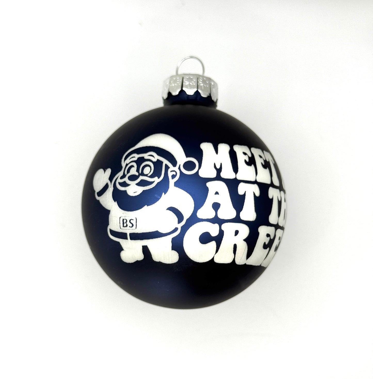 2.6" Glass Meet Me At The Creek Christmas Ornament | Laser Engraved | Billy Christmas Gift