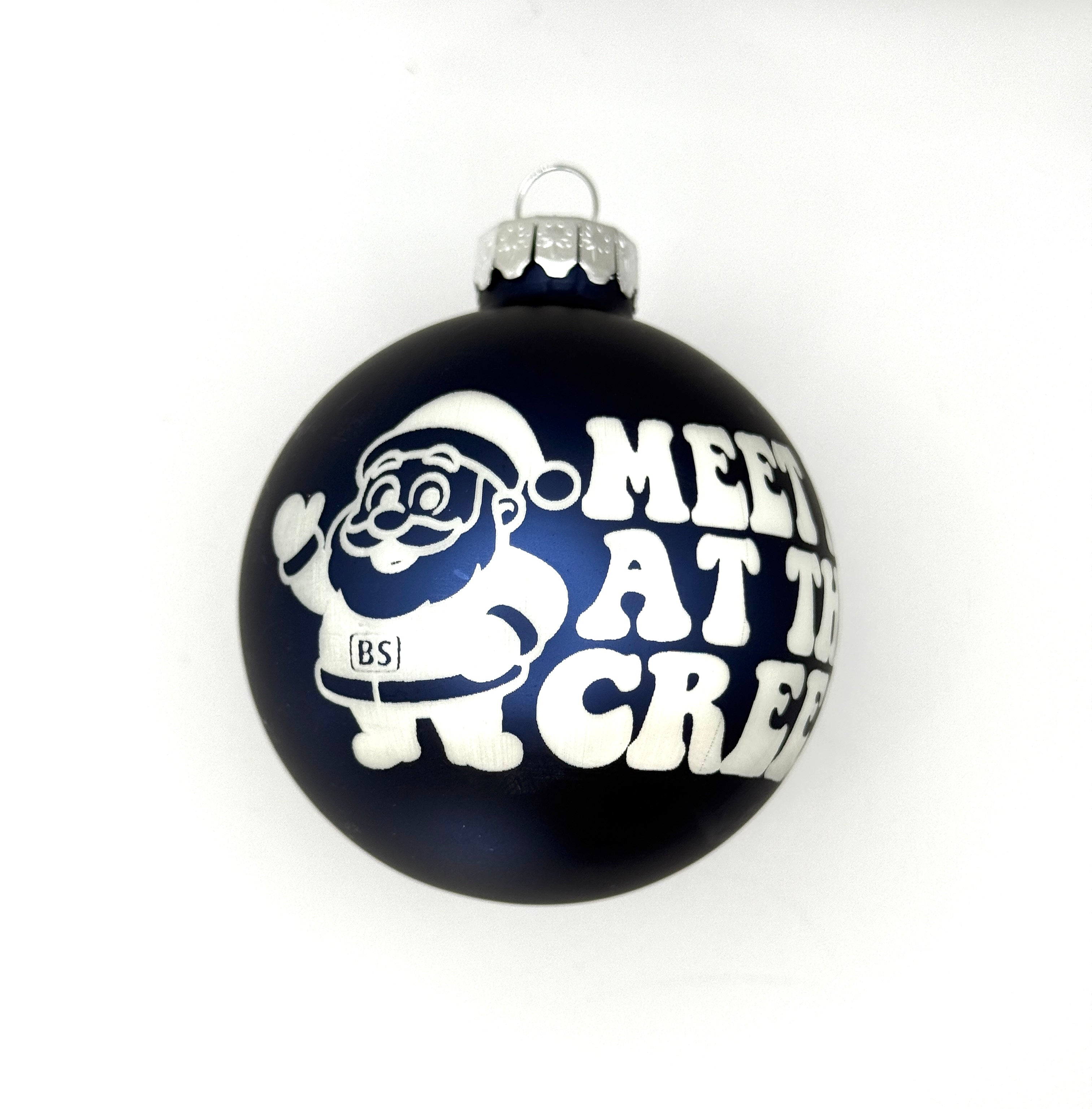 2.6" Glass Meet Me At The Creek Christmas Ornament | Laser Engraved | Billy Christmas Gift