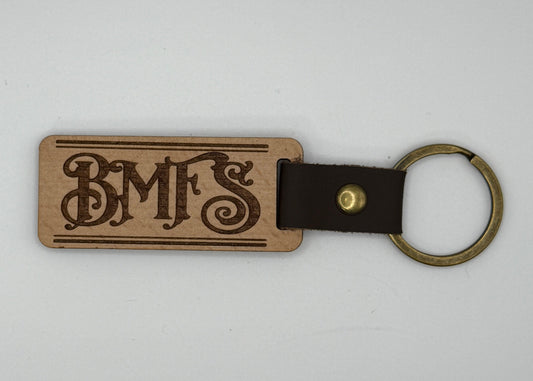 BMFS Wood Key Chain | Laser Engraved | 33 Fan Art
