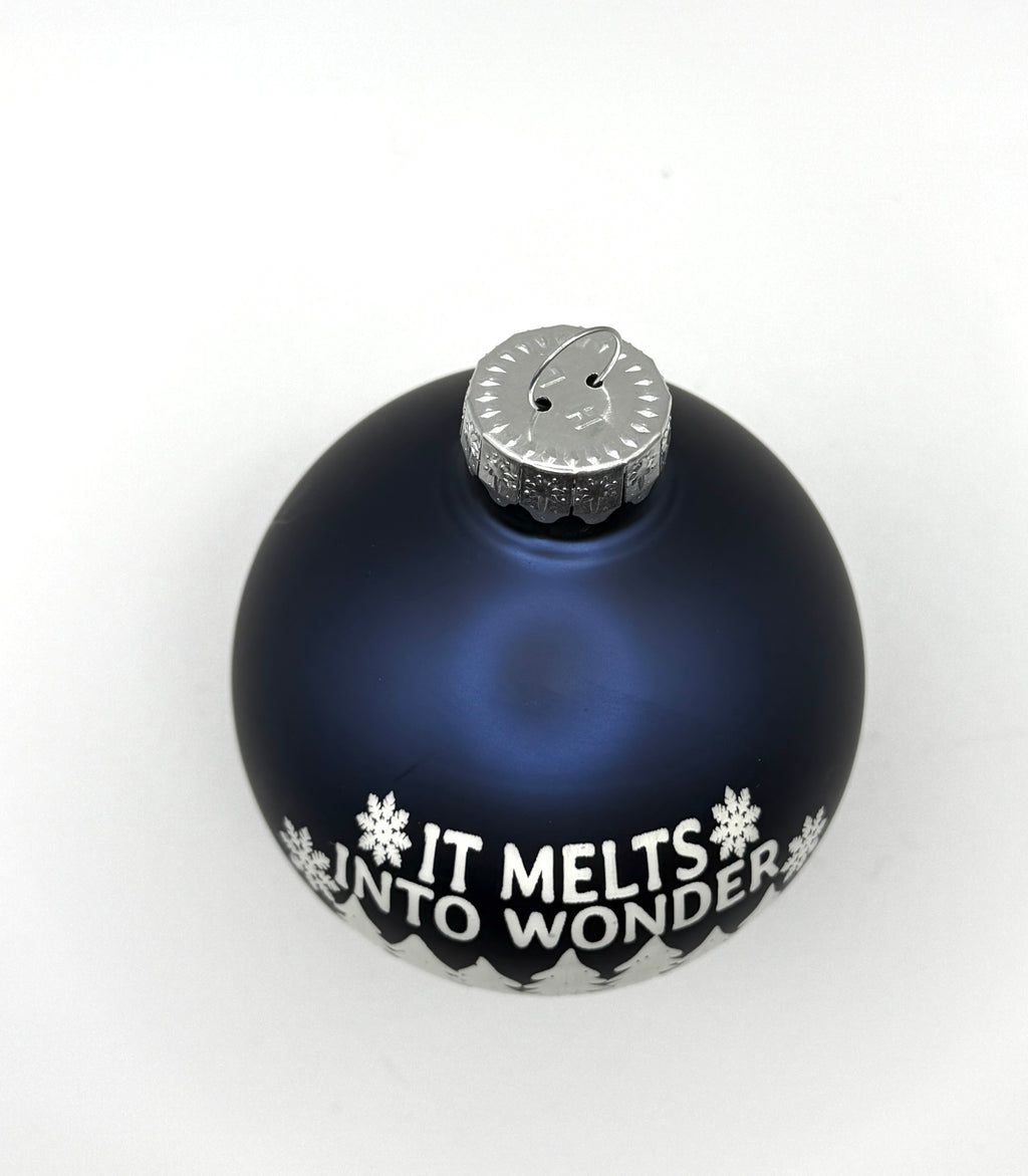2.6" Glass It Melts Into Wonder Christmas Ornament | Laser Engraved | Dave Christmas Gift
