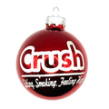 2.5" Glass Crush Christmas Ornament | Laser Engraved | Dave Christmas Gift