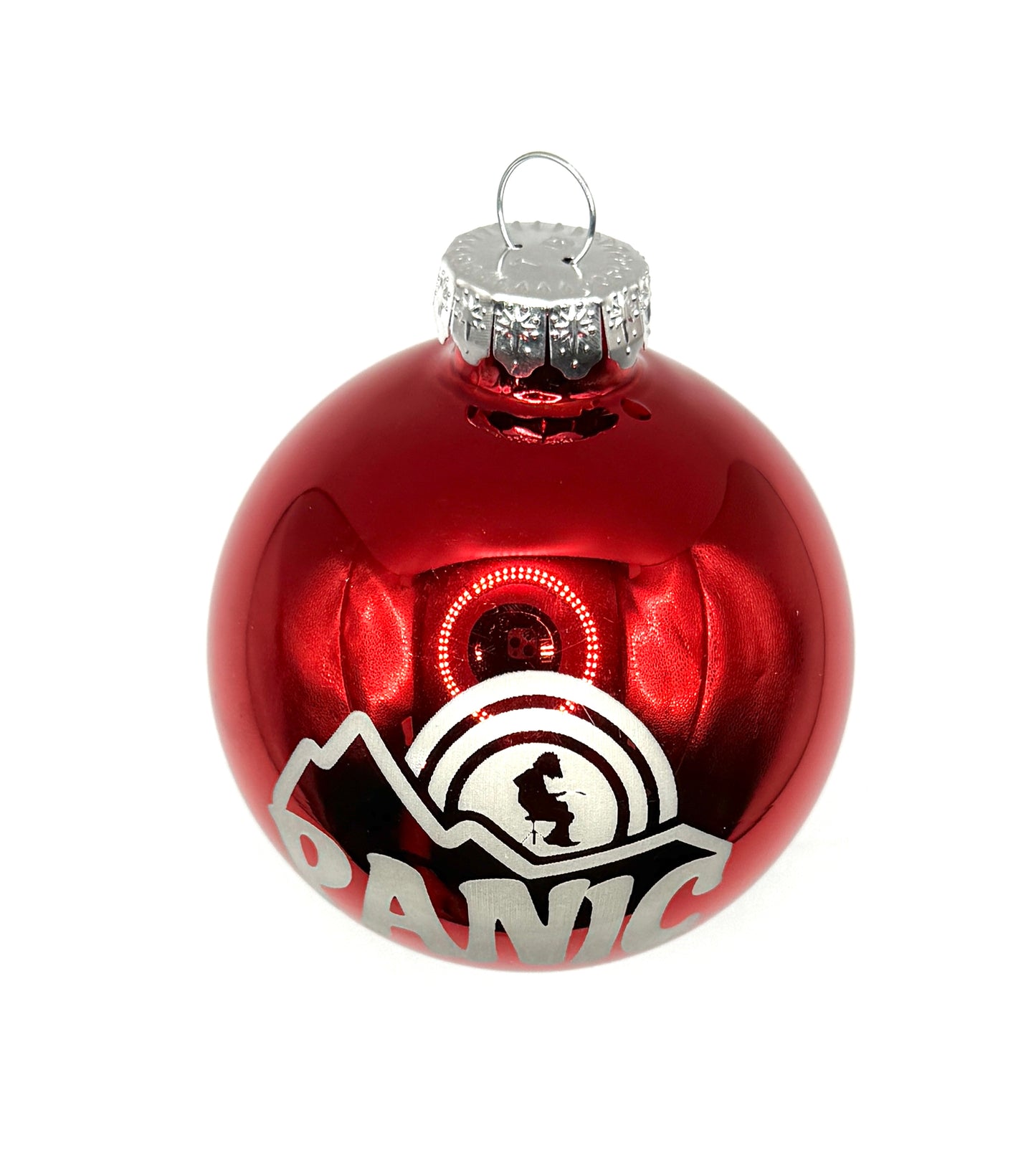 2.5" Glass Panic Mountains Houser Christmas Ornament | Laser Engraved | Panic Christmas Gift