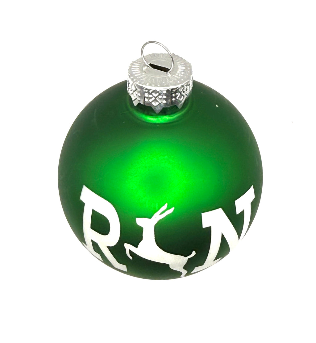 2.5" Glass Antelope Run Christmas Ornament | Laser Engraved | Phan Christmas Gift