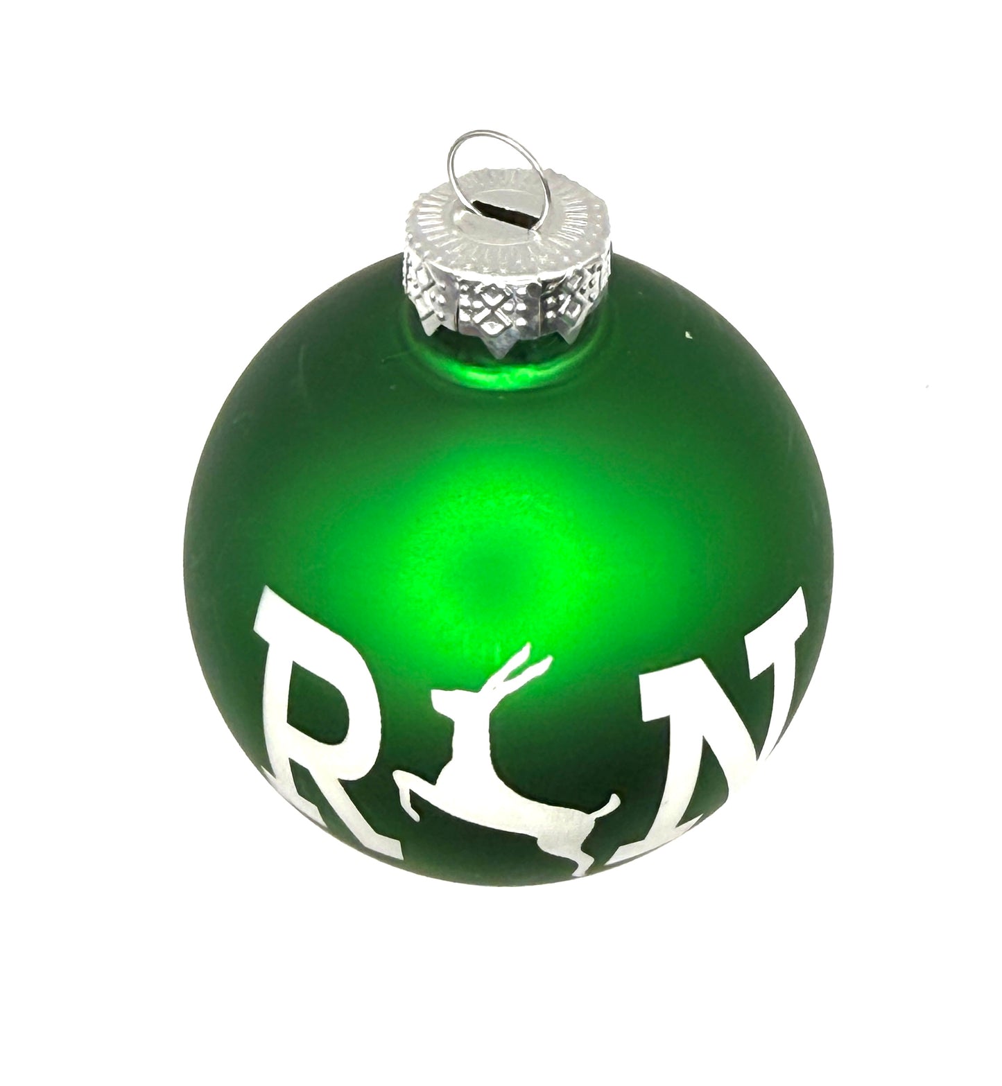 2.5" Glass Antelope Run Christmas Ornament | Laser Engraved | Phan Christmas Gift