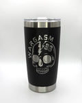 Wargasm 20oz Steel Tumbler| Laser Engraved | Black Drinkware | Billy Fan Art