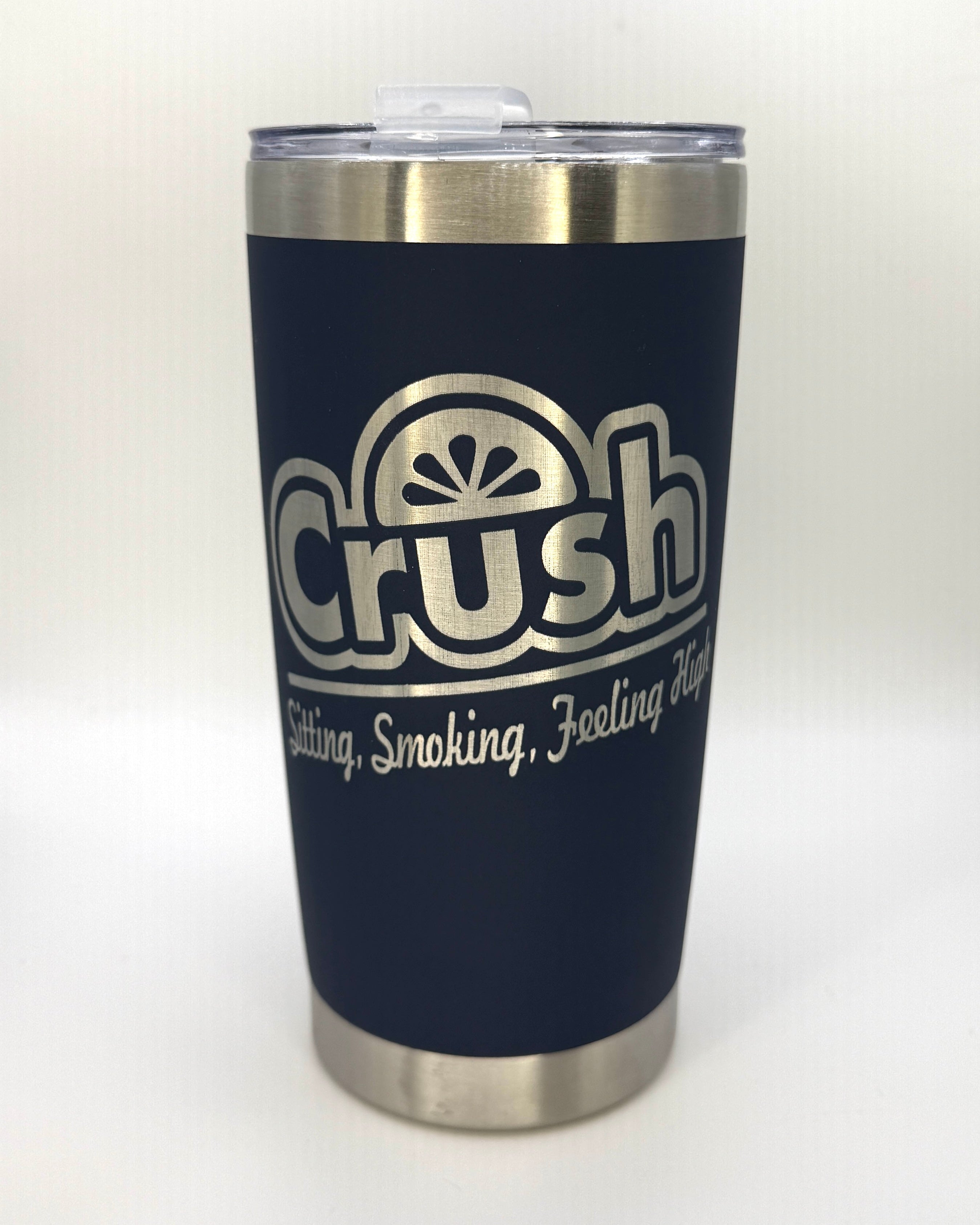 Crush Feeling Hight 20oz Steel Tumbler| Laser Engraved | Black Drinkware | Dave Fan Art