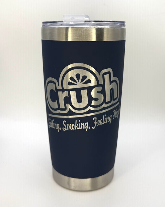 Crush Feeling Hight 20oz Steel Tumbler| Laser Engraved | Black Drinkware | Dave Fan Art