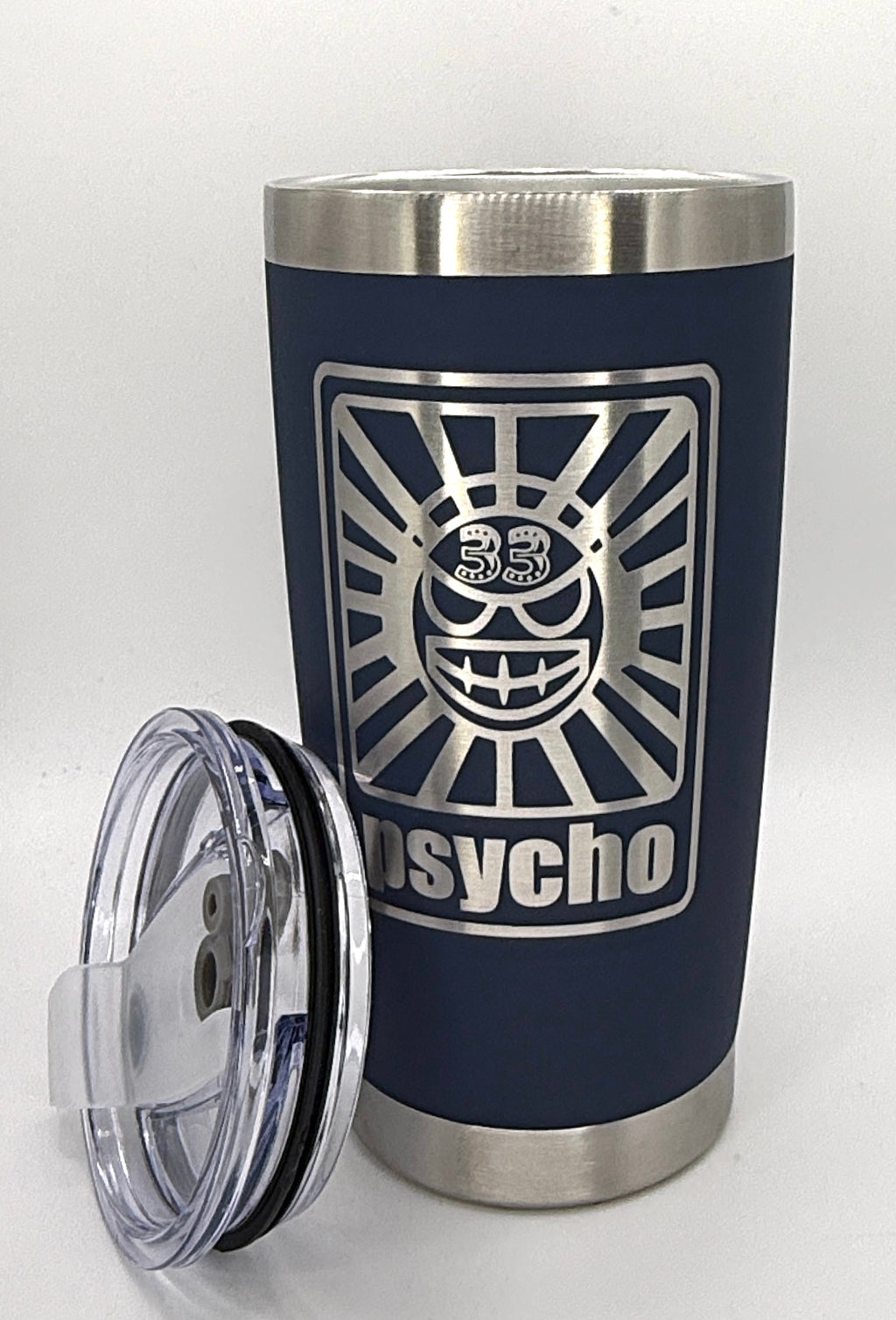 Psycho Mama 20oz Steel Tumbler| Laser Engraved | Drinkware | Billy Fan Art