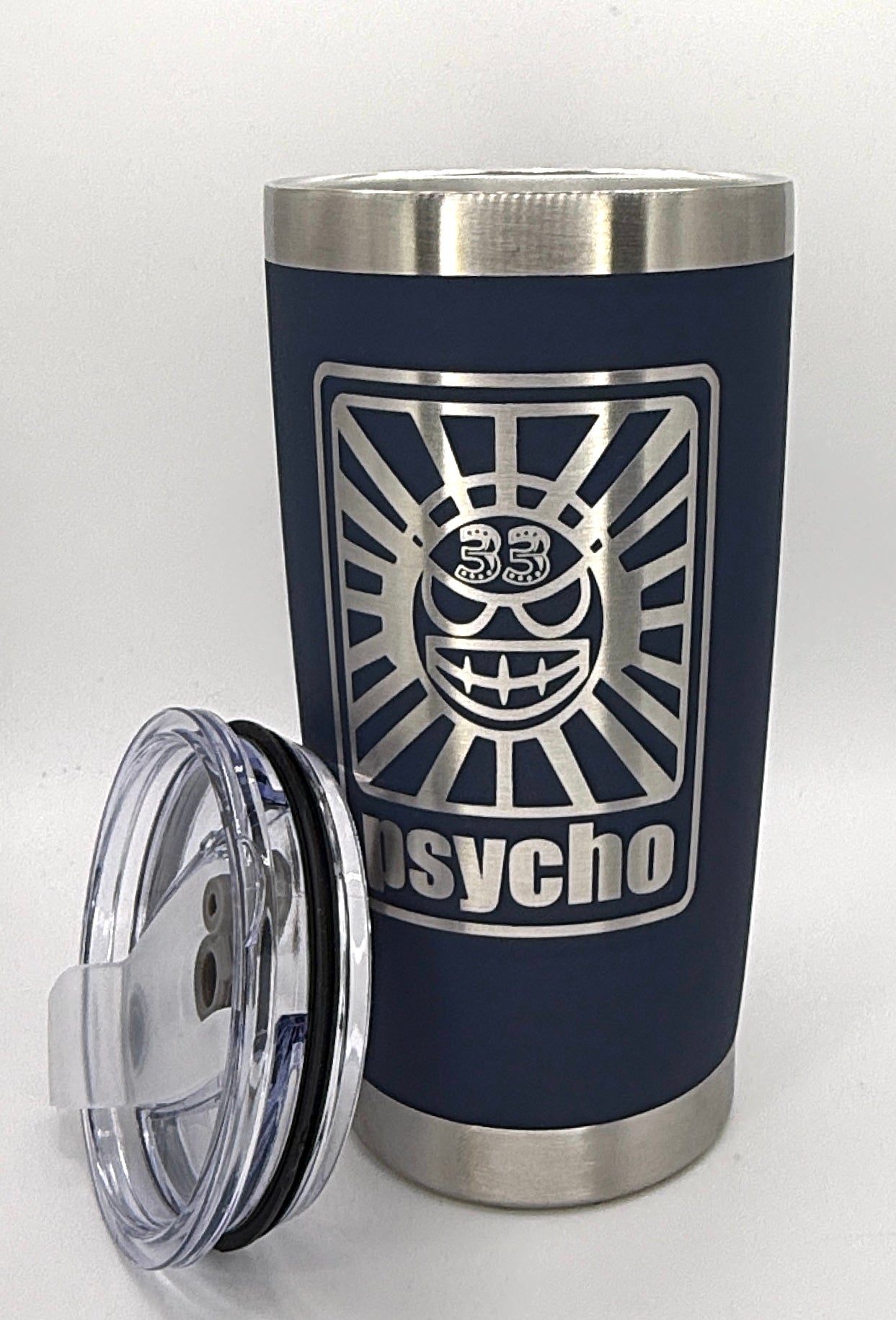 Psycho Mama 20oz Steel Tumbler| Laser Engraved | Drinkware | Billy Fan Art