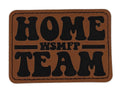 Home Team Patch 3.5” x 2.5” | Laser Engraved | Rawhide/Black | Iron or stitch | Panic Fan Art