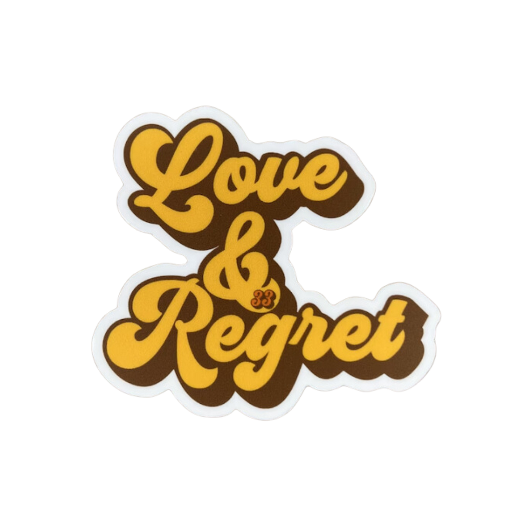Love & Regret Die-Cut Sticker | Billy Slap | Billy Fan Art | BMFS 33