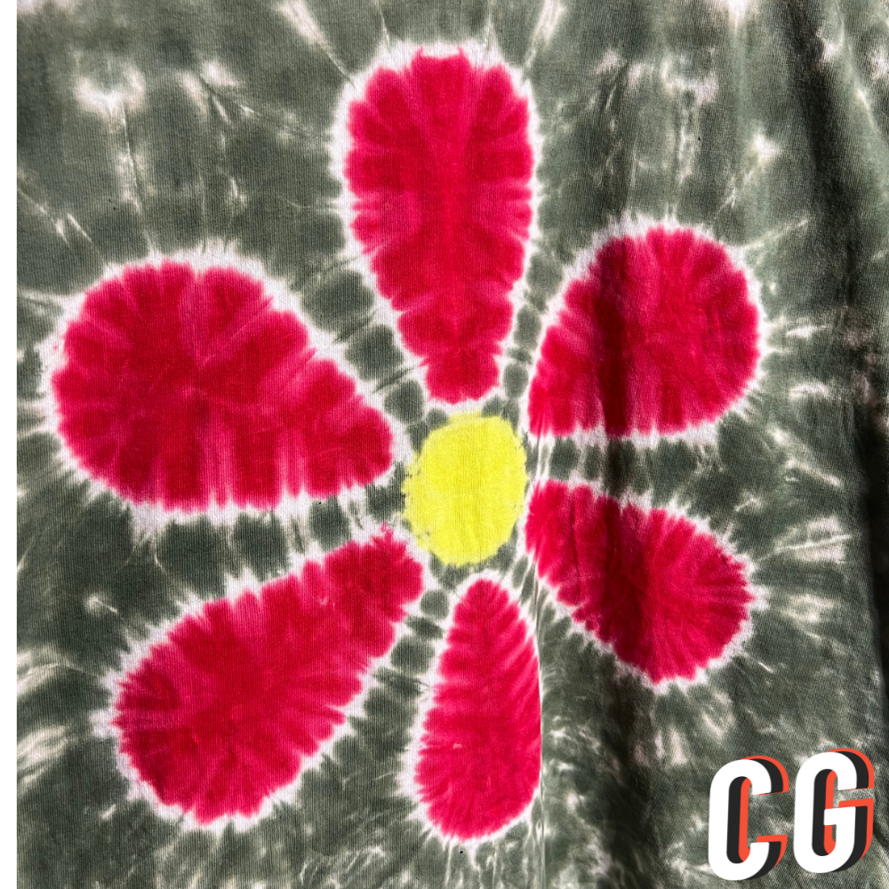The Original Red Daisy Hand Dyed Tie Dye Shirt