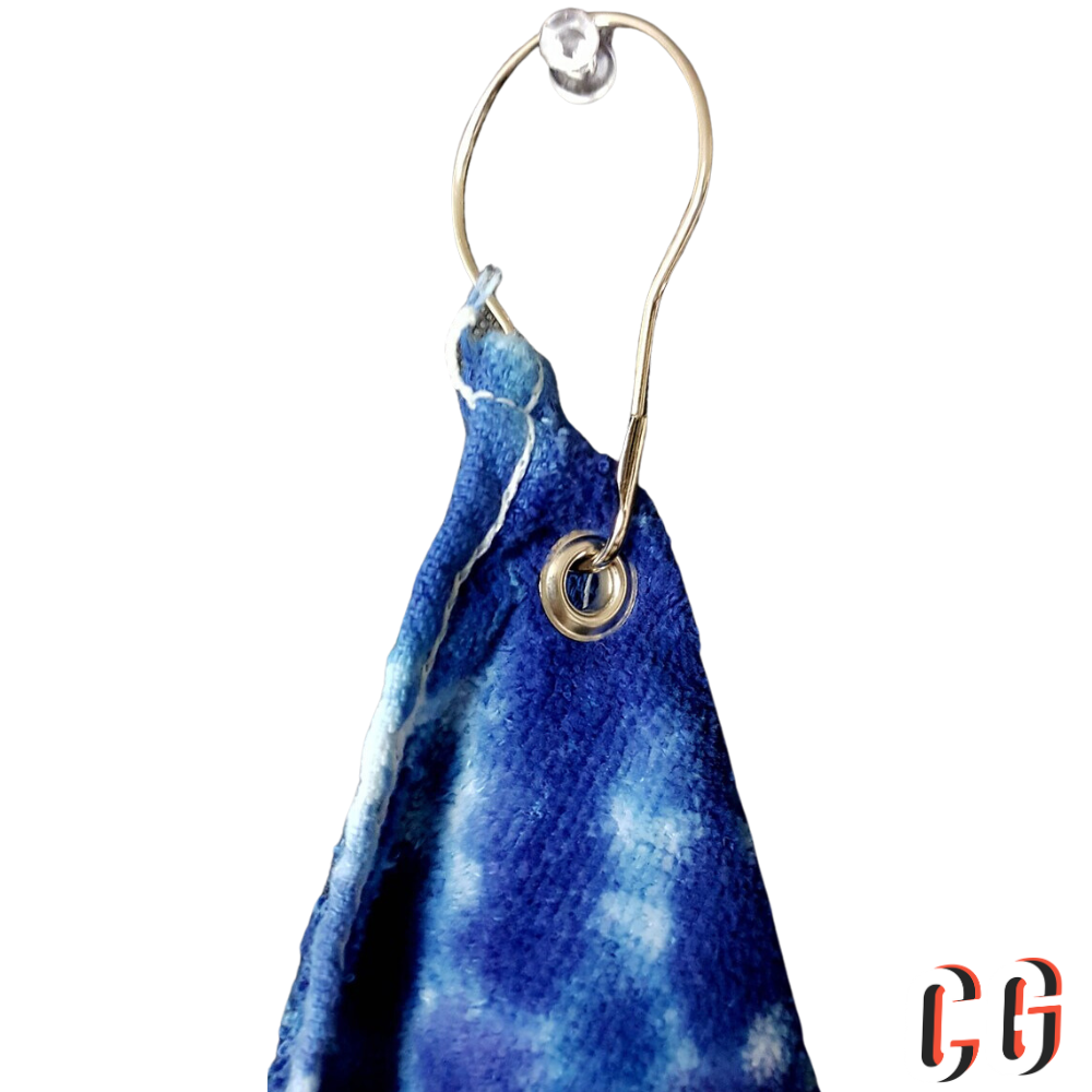 Red Donut Hand Dyed Golf Towels | Grommeted 16"x26" | Disc Golf Towel