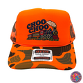 Choo-Choo Train Song Foam Camo Back Trucker Cap OTTO | Orange Camo | Printed Graphics | Snapback Cap | BMFS