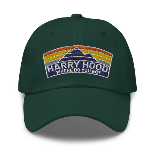 Harry Hood Mountains Embroidery Baseball Cap