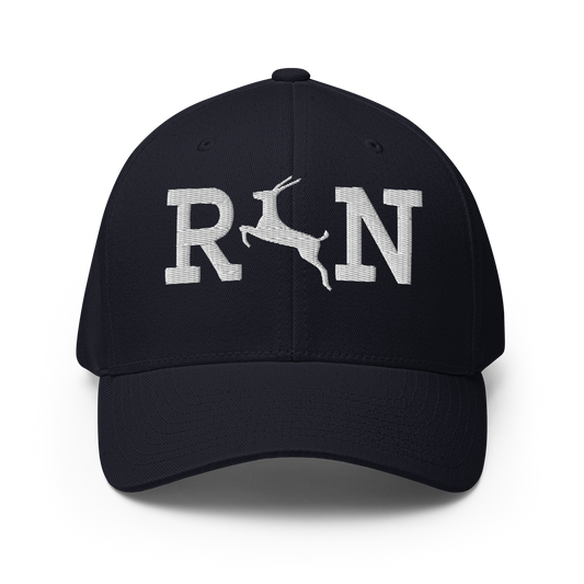 Run Antelope Closed-Back Cap | Flexfit 6277 | Flat Embroidery