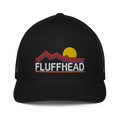 Fluffhead Mountains Closed-back trucker cap | Flexfit 6511 | Flat Embroidery
