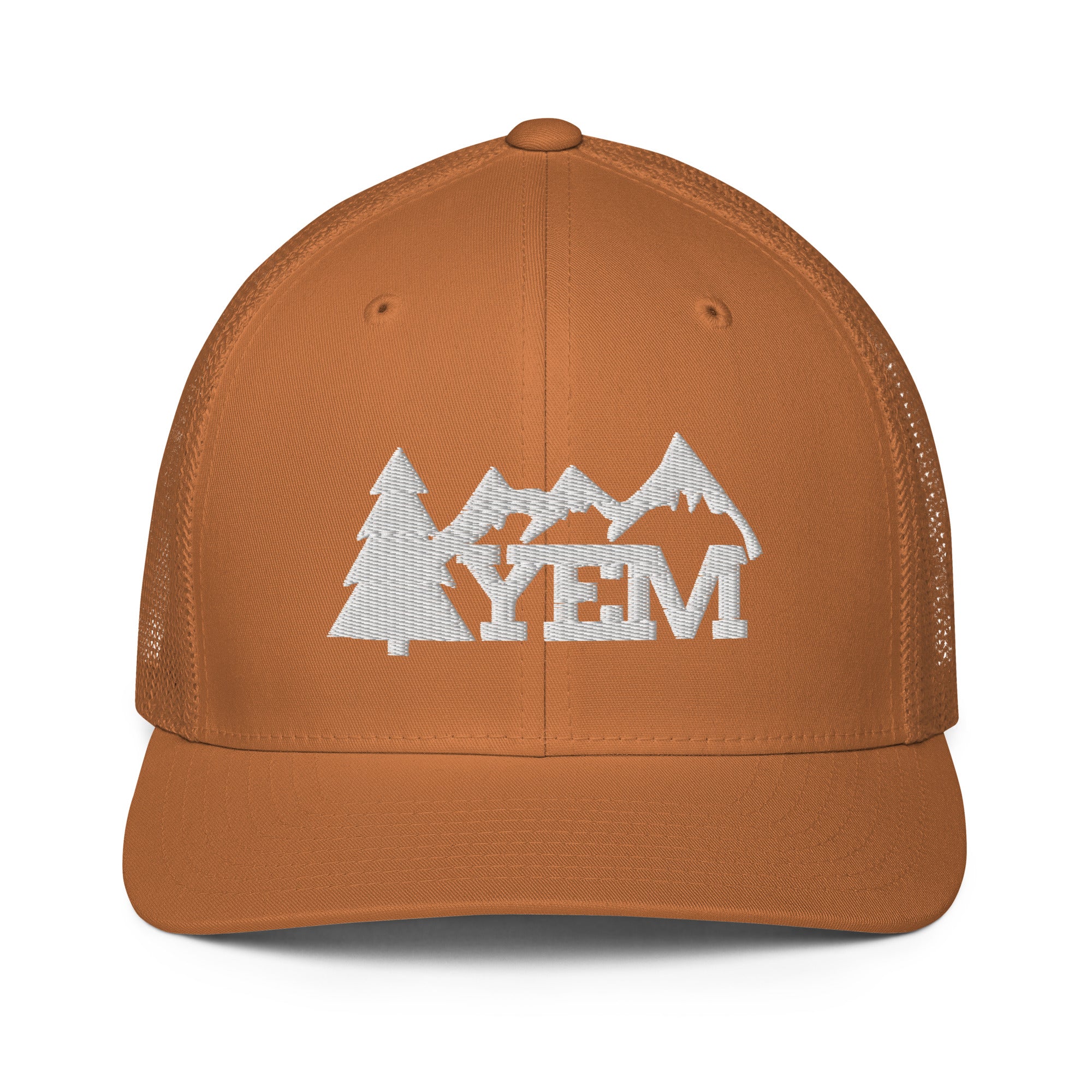Yem Tree Closed-back trucker cap | Flexfit 6511 | Flat Embroidery