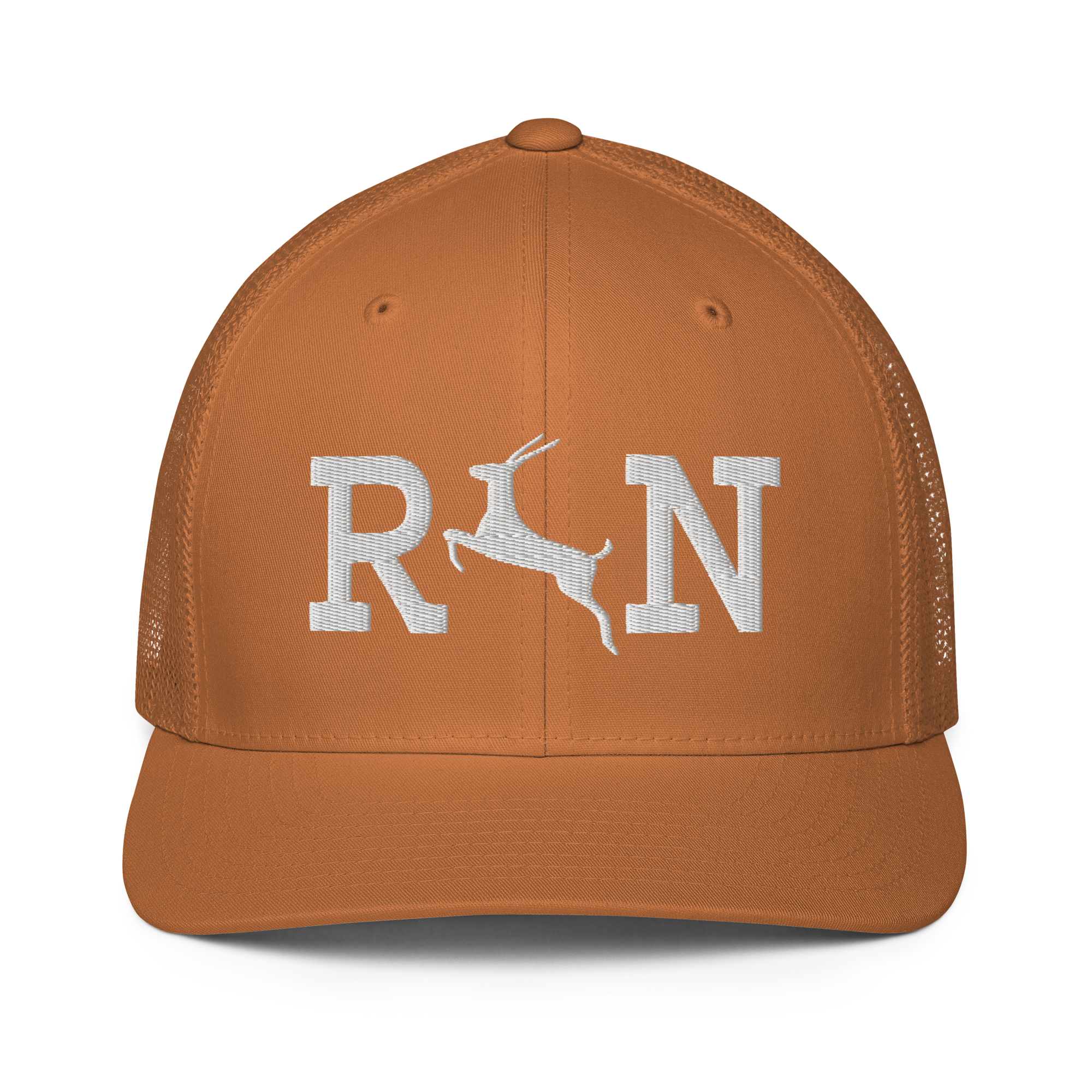 RUN Antelope Closed-back trucker cap | Flexfit 6511 | Flat Embroidery
