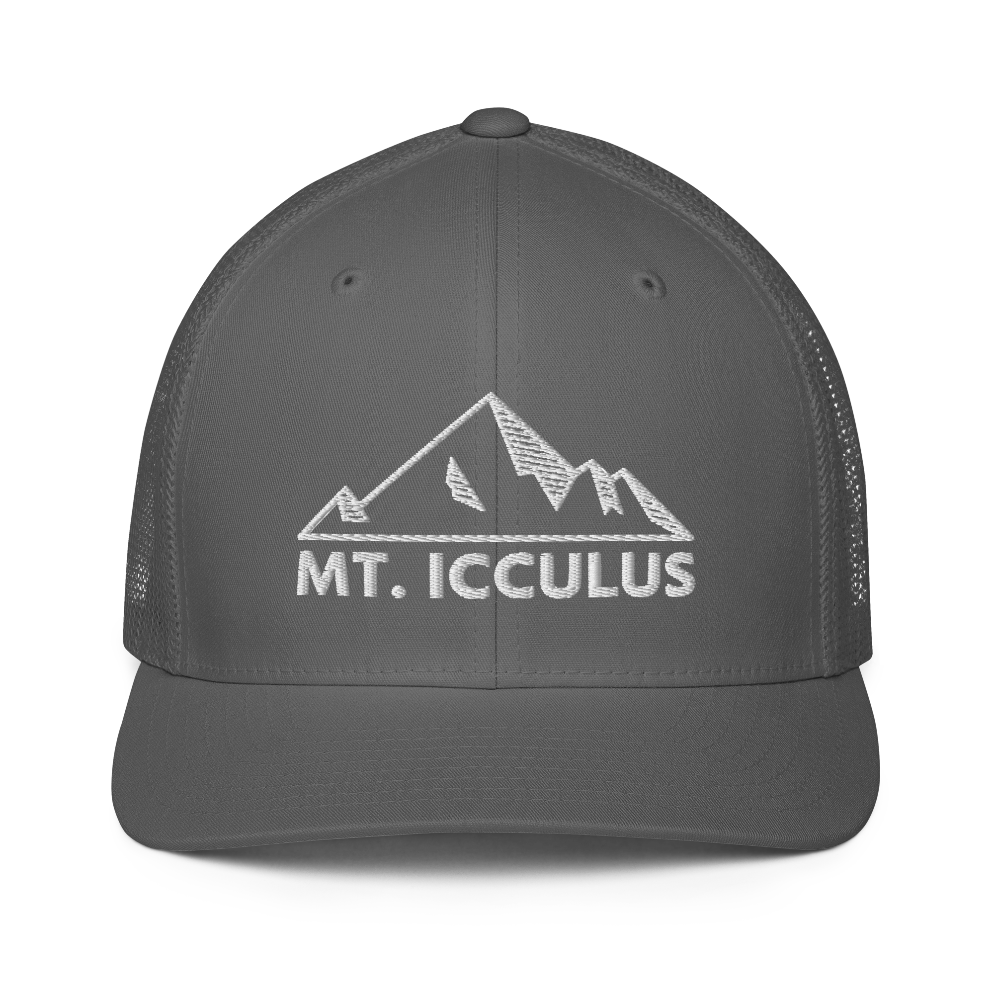 Mt Icculus Closed-back trucker cap | Flexfit 6511 | Flat Embroidery