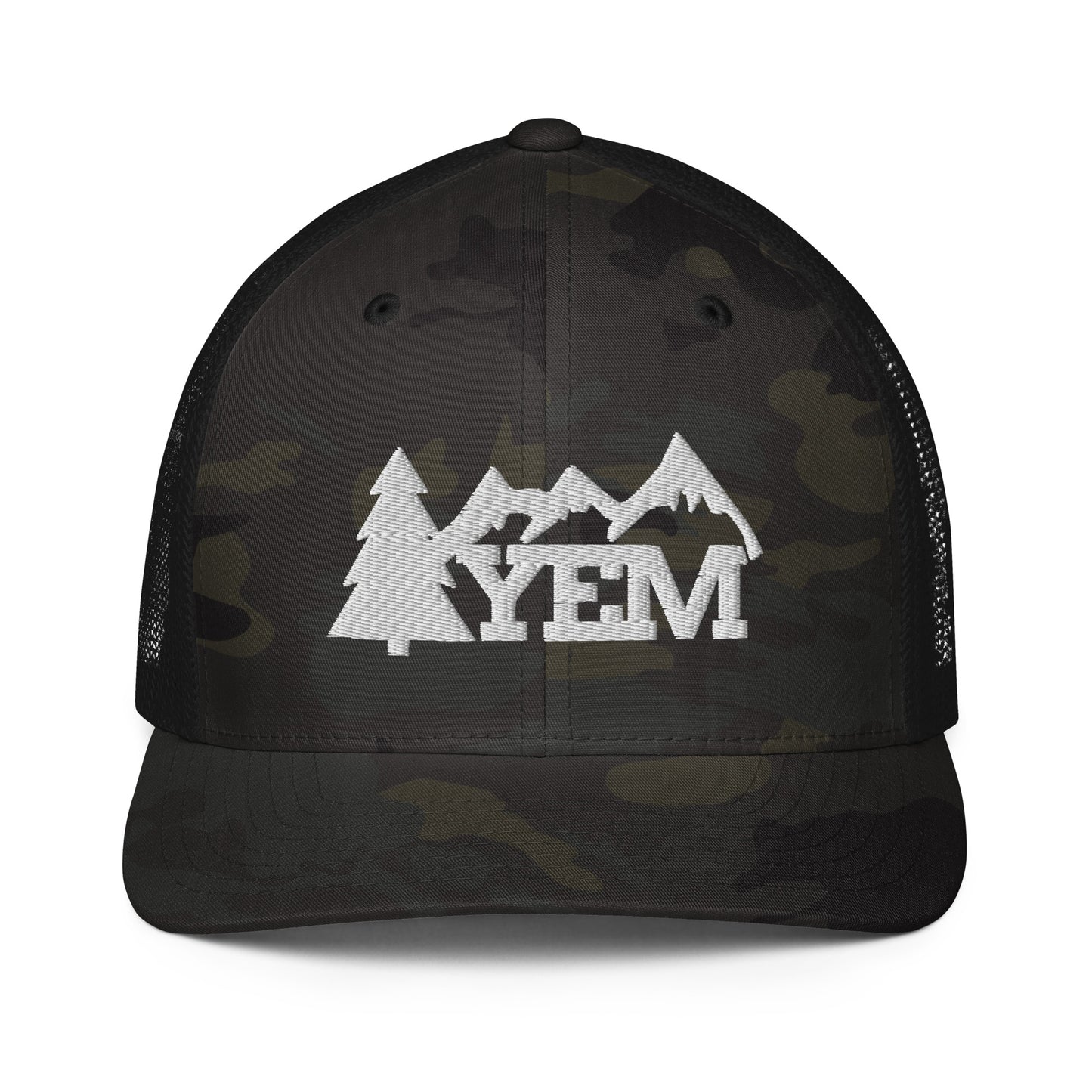 Yem Tree Closed-back trucker cap | Flexfit 6511 | Flat Embroidery
