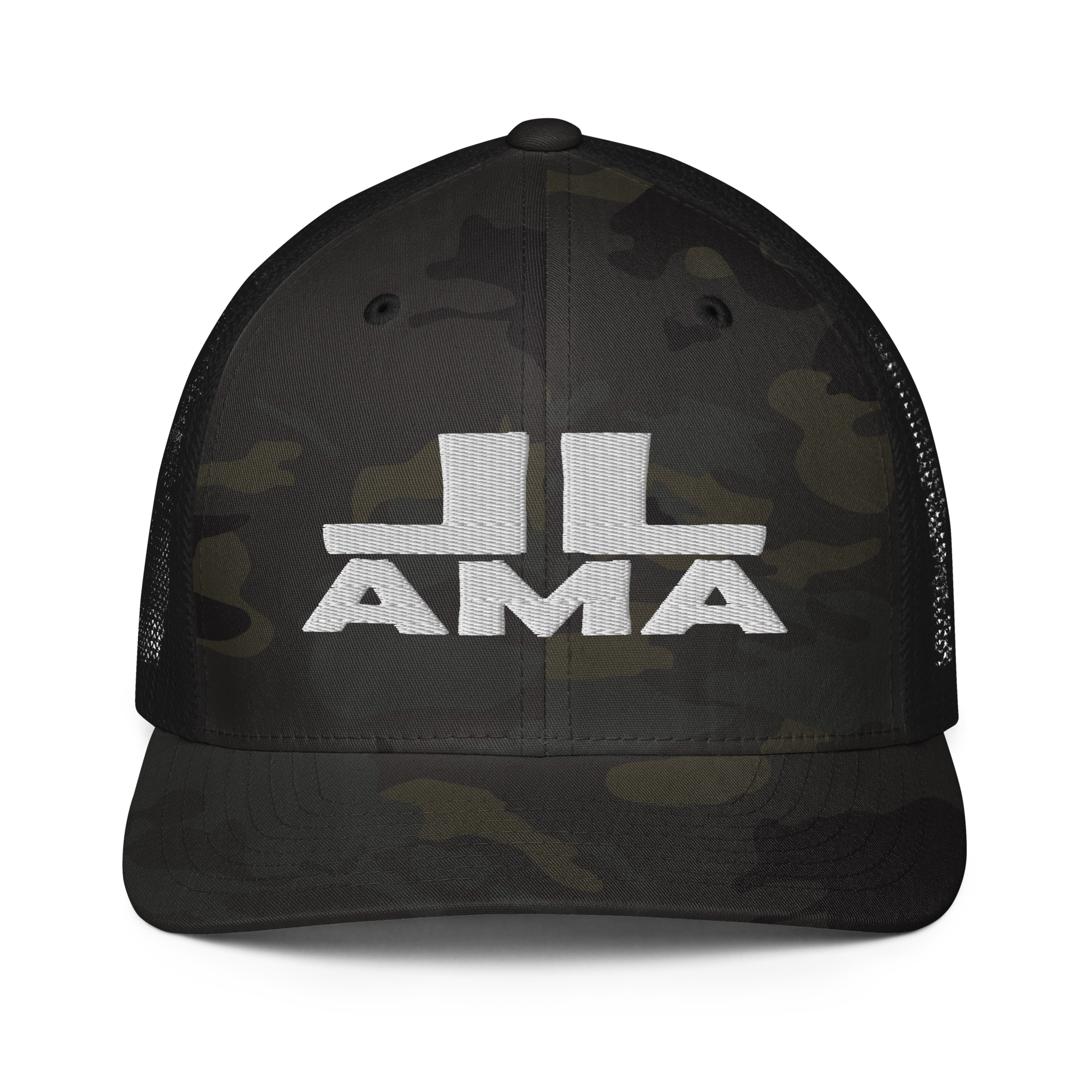 LLama Closed-back trucker cap | Flexfit 6511 | Flat Embroidery