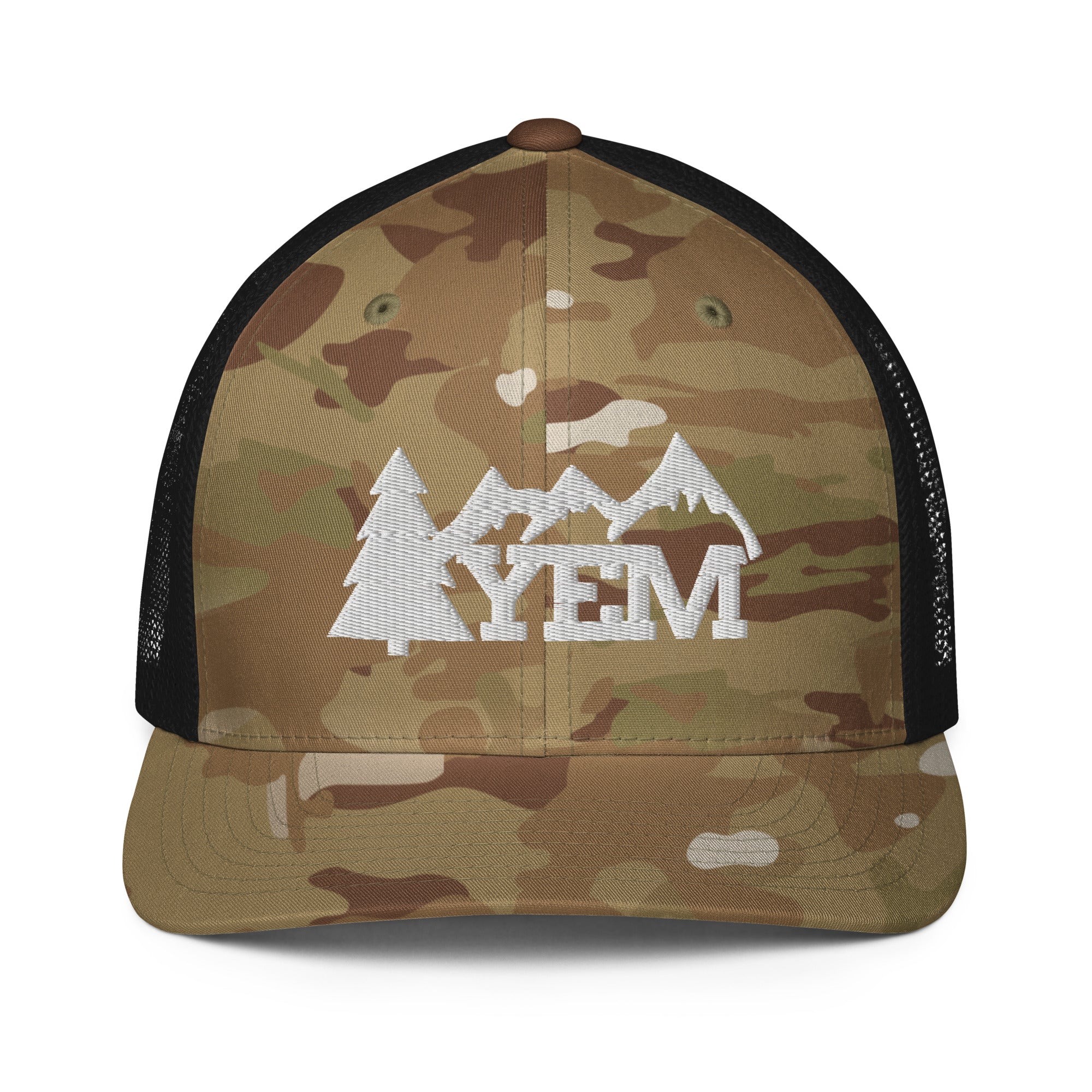 Yem Tree Closed-back trucker cap | Flexfit 6511 | Flat Embroidery