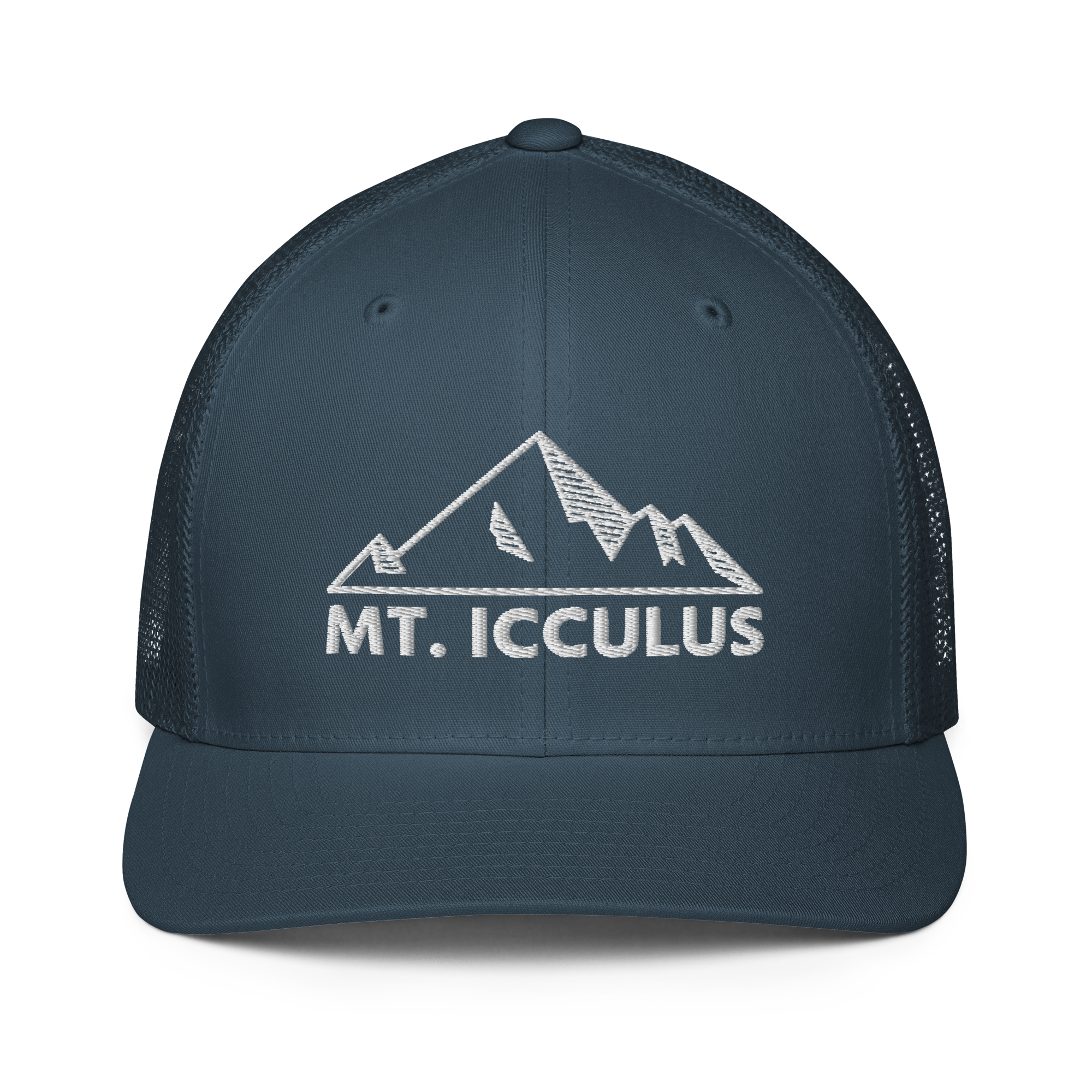 Mt Icculus Closed-back trucker cap | Flexfit 6511 | Flat Embroidery