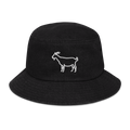 Simple The Goat Denim bucket hat | Flat Embroidery | Inspired Billy Art