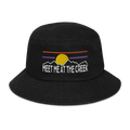 Meet Me At The Creek Denim bucket hat | Flat Embroidery | Inspired Billy Art