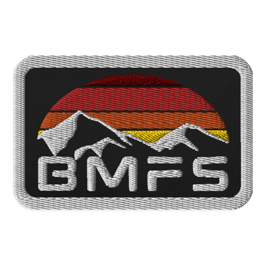 BMFA Mountains Sun Embroidered patch | 3.5″×2.25″