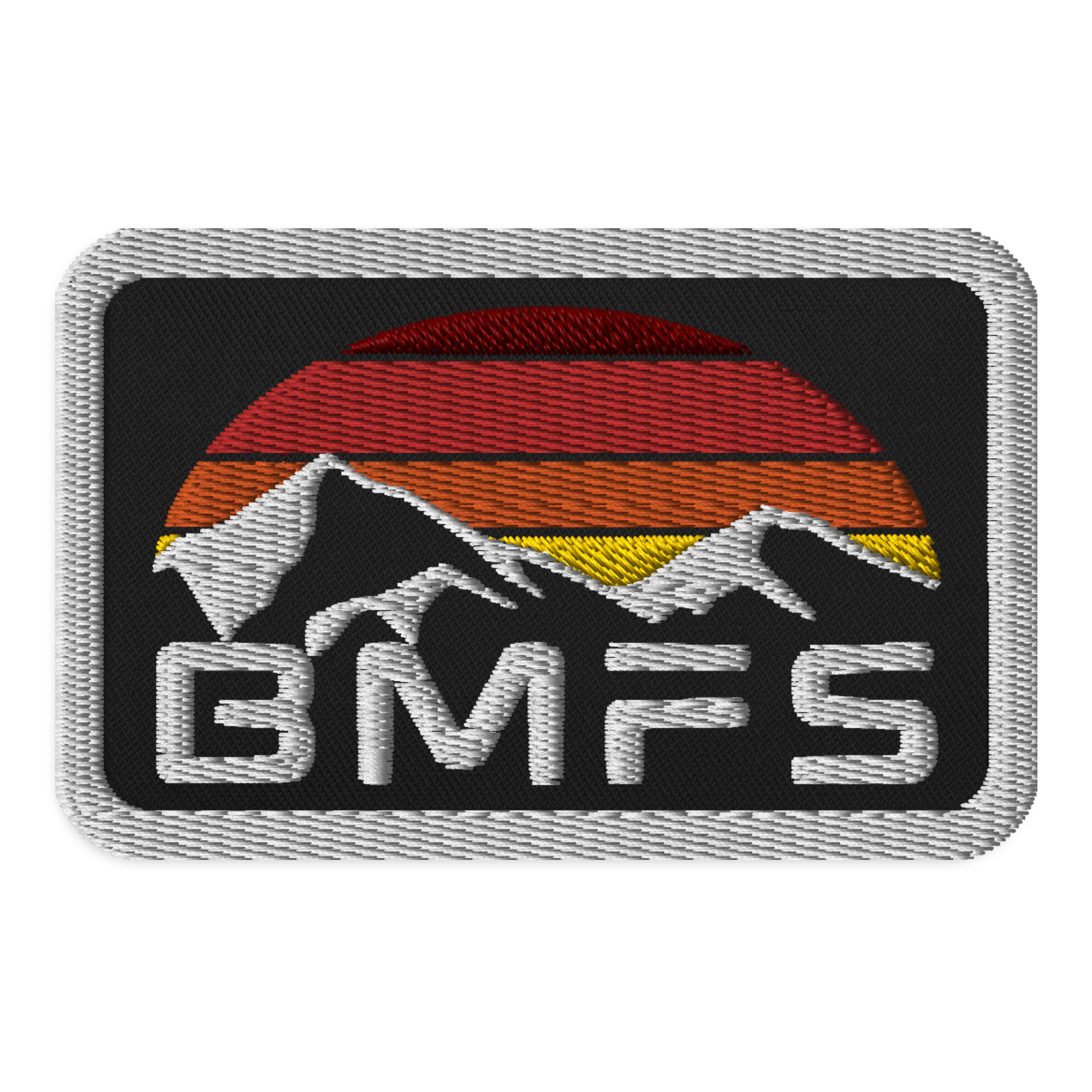 BMFS Mountains Sun Embroidered patch | 3.5″×2.25″