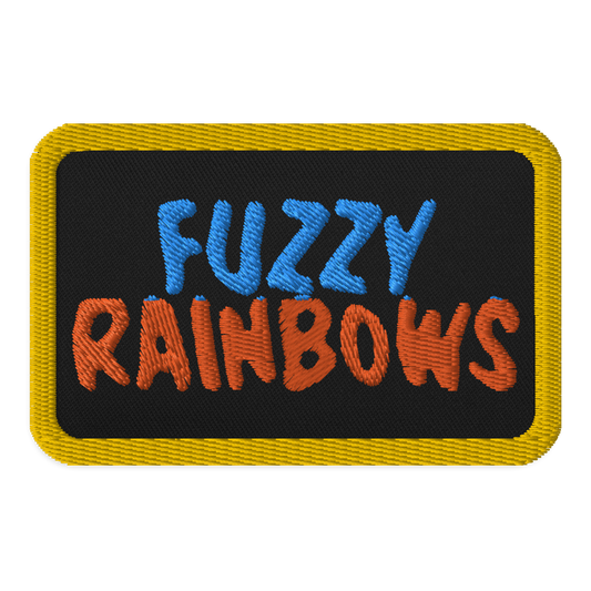 Fuzzy Rainbows Embroidered patch | 3.5″×2.25″